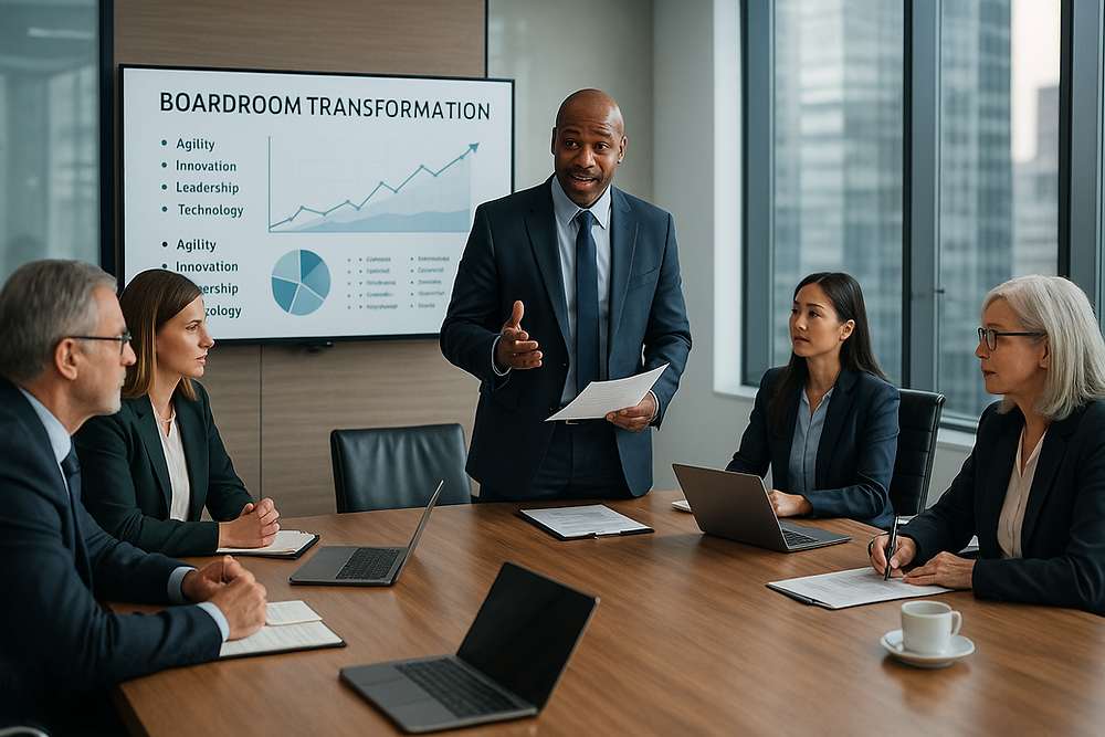 Business Transformation Meeting mit Executives