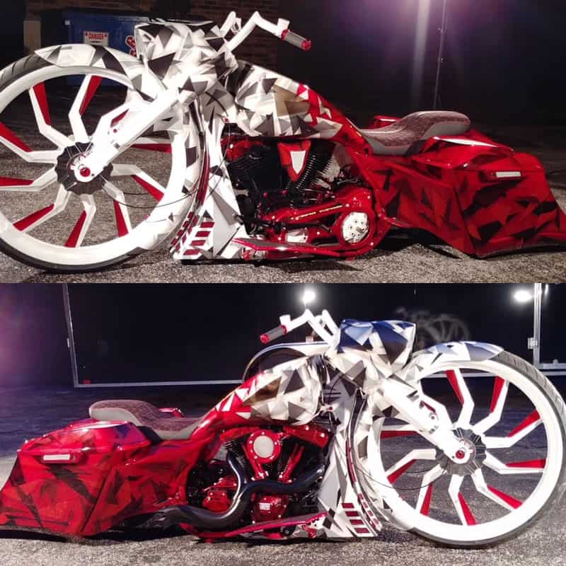 Custom Motorcycle Paint Job