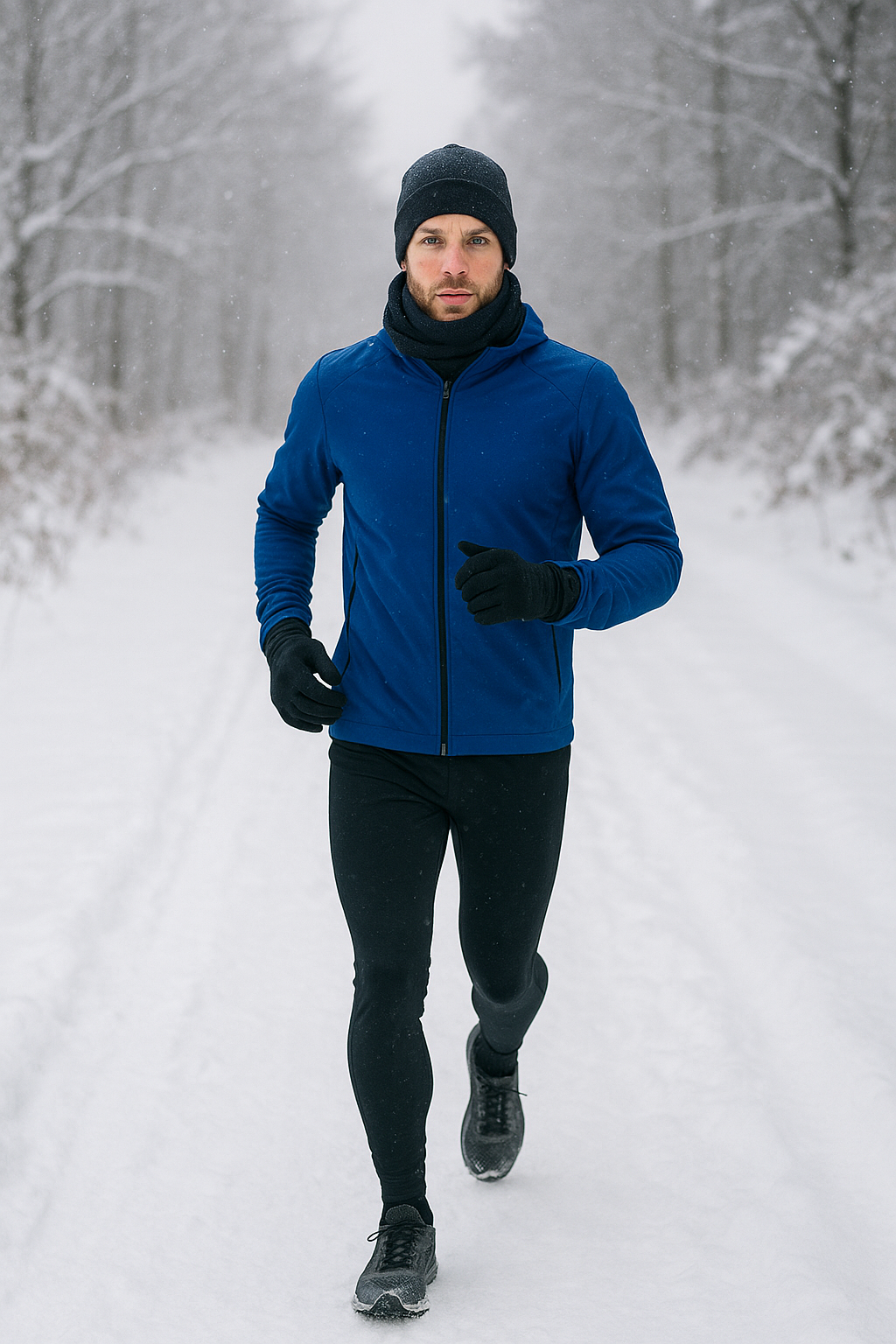 Proper winter running layering system for cold weather training
