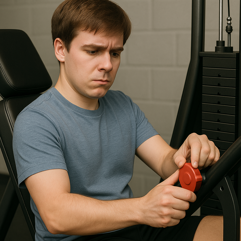 Testing machine setups without weights