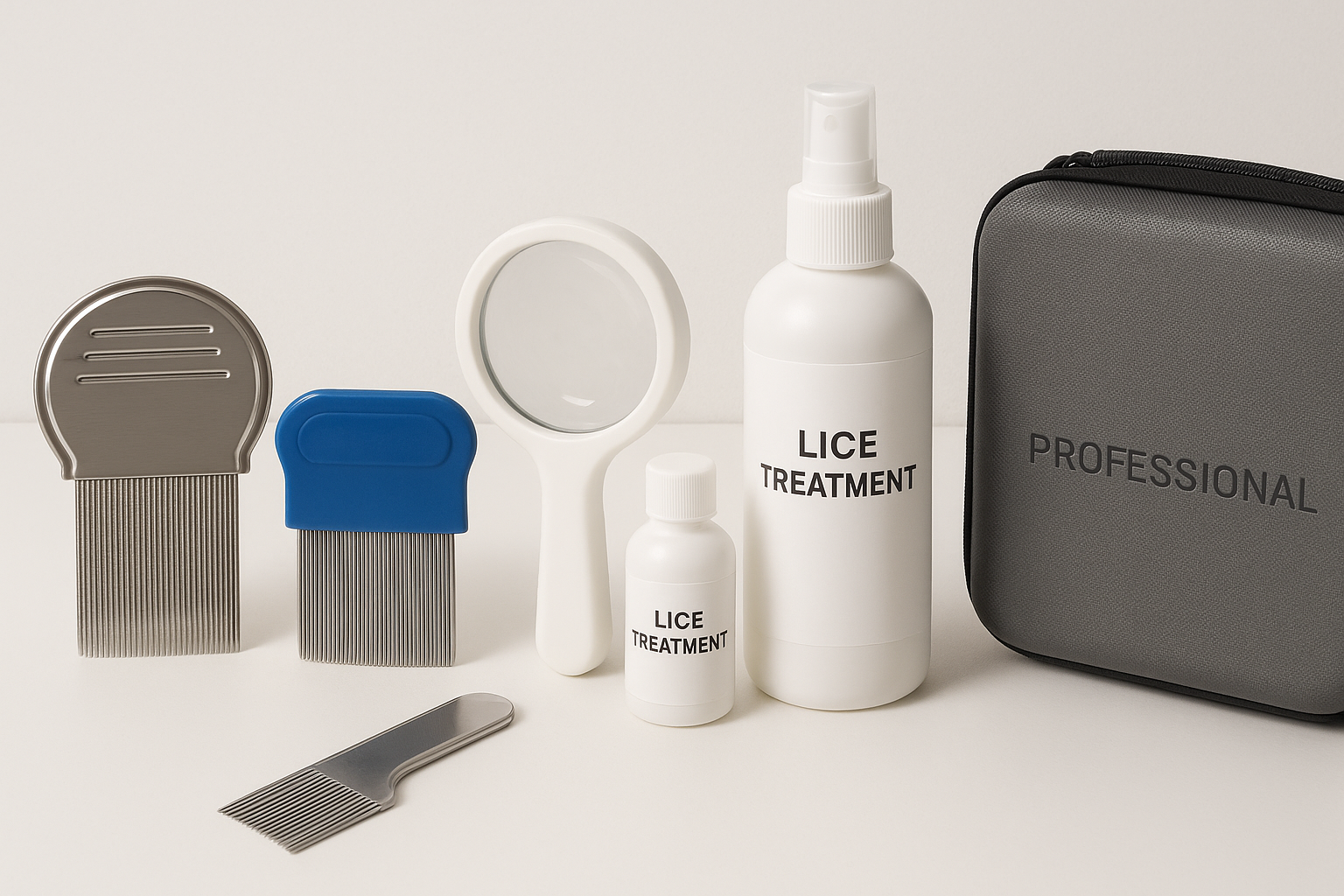 כלים מקצועיים לטיפול בכינים