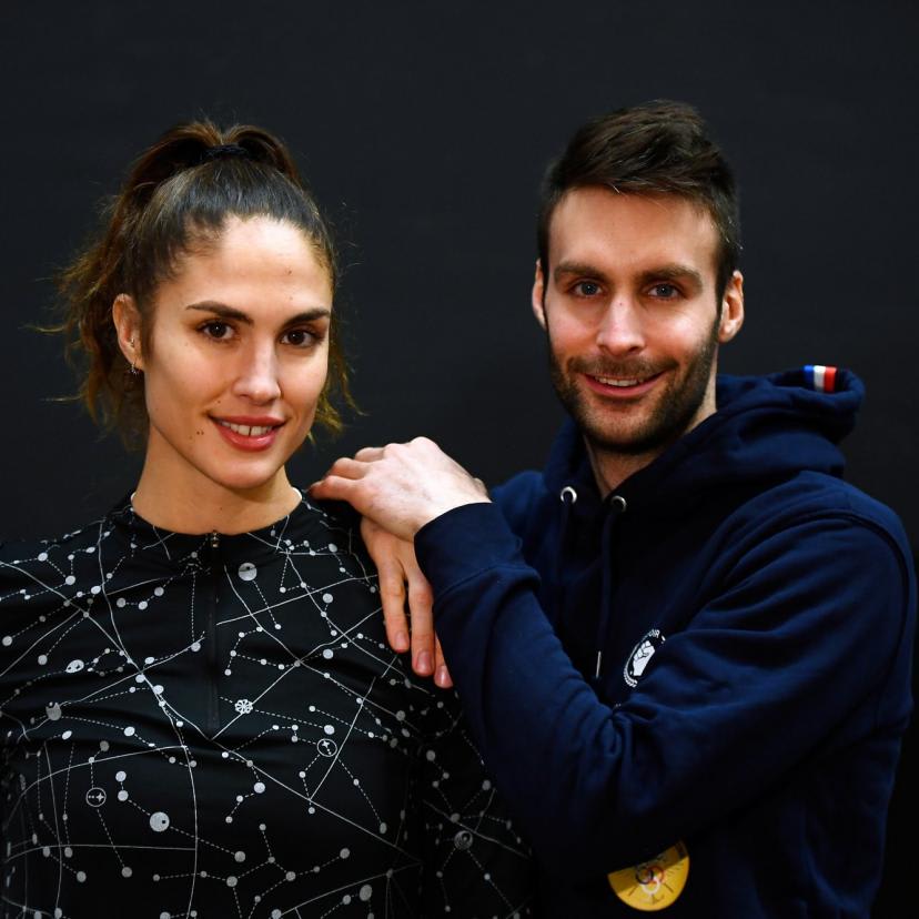 French modern pentathlon athletes Élodie Clouvel and Valentin Belaud