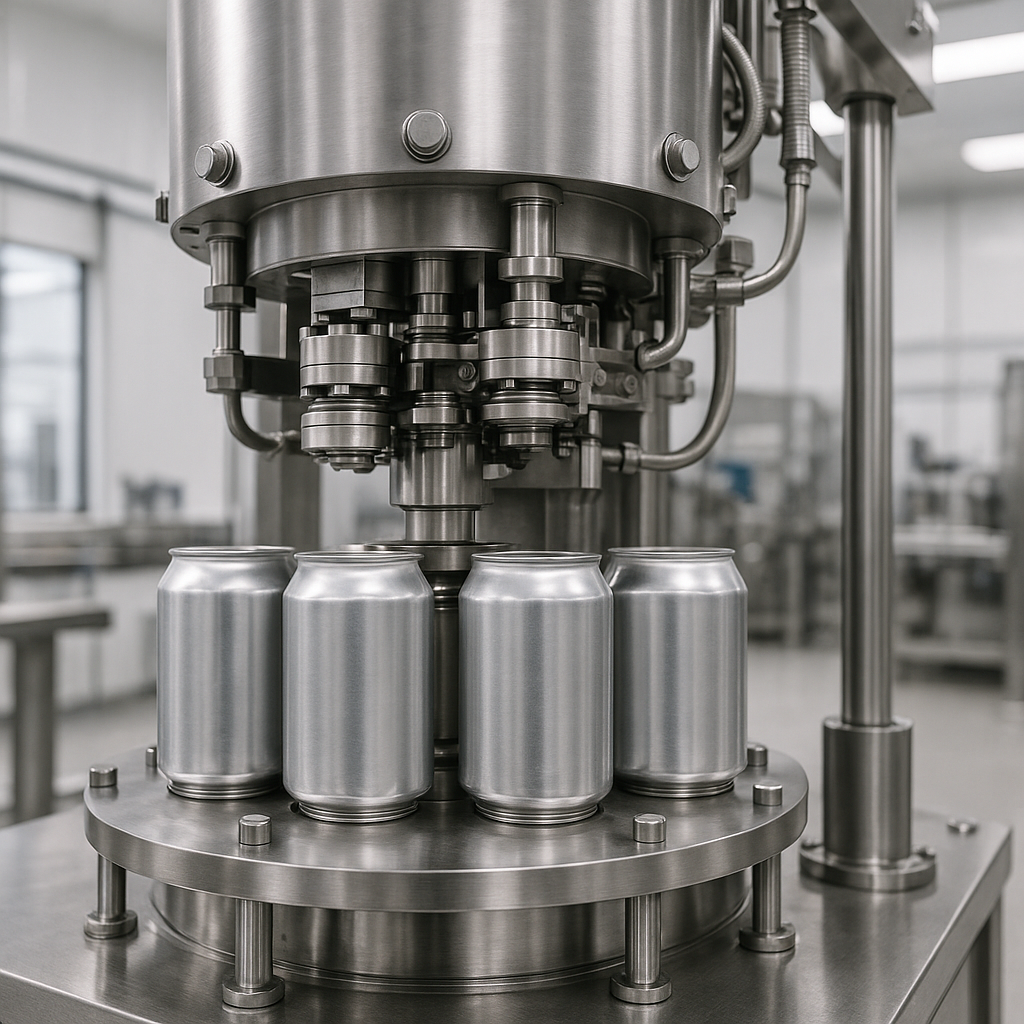 Nowoczesna zamykarka do puszek w środowisku przemysłowym