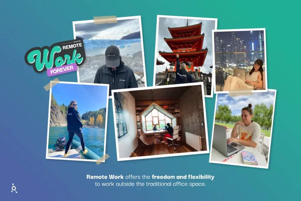 Remote work offers freedom and flexibility to work from diverse locations beyond traditional offices.