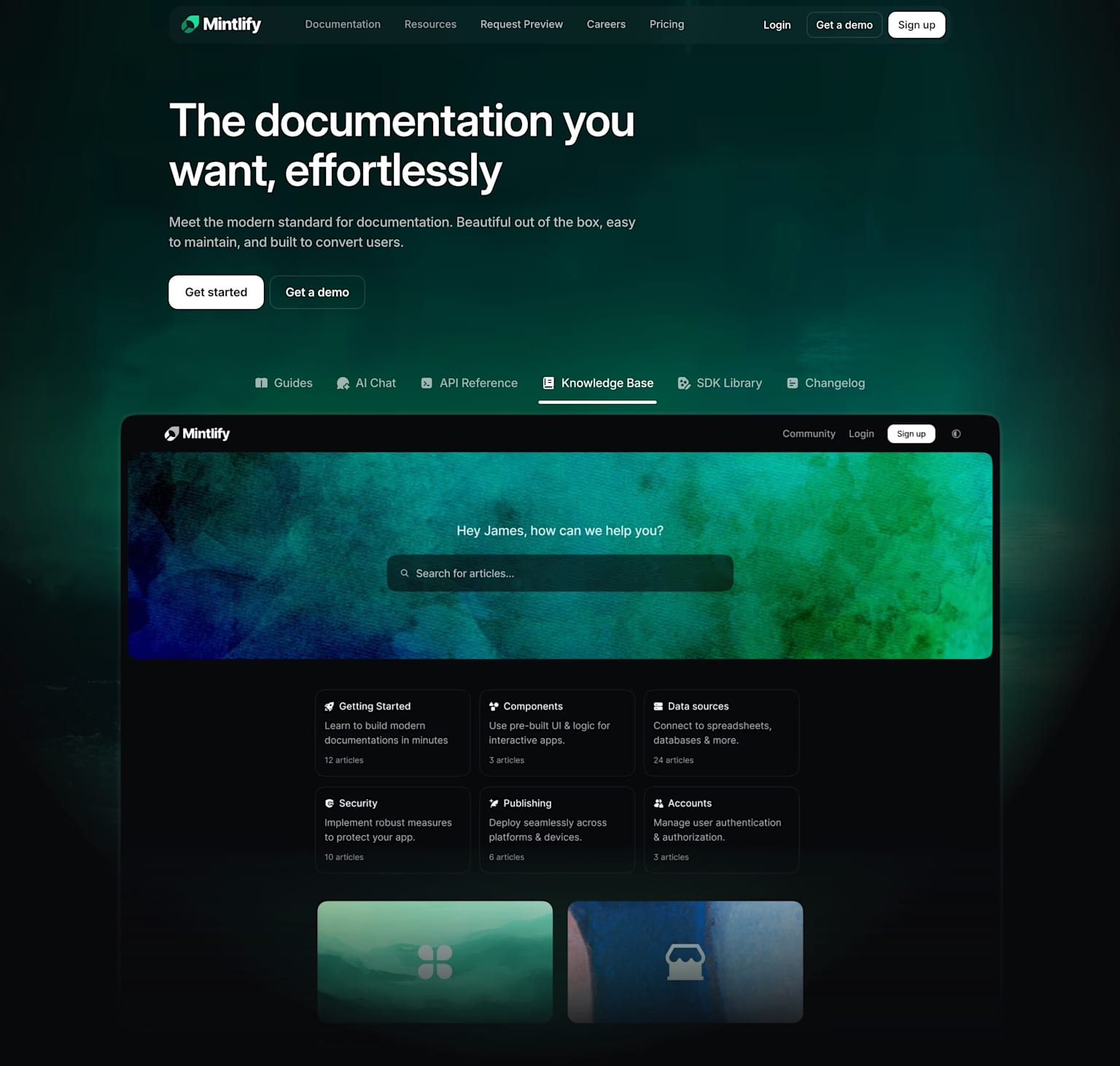 Modern SaaS interface mockup