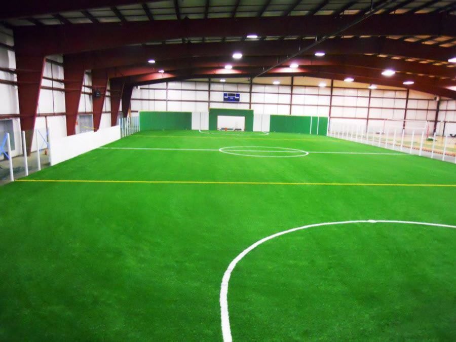 Indoor artificial football turf