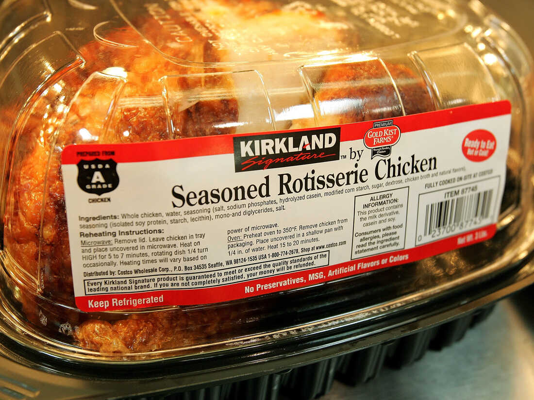 Costco Kirkland Signature seasoned rotisserie chicken is a popular affordable meal option for locals in Hawaii