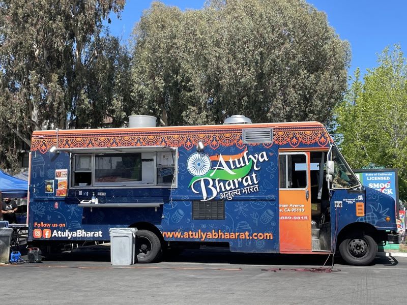 Atulya Bharat Indian cuisine food truck in Oakland offering affordable and flavorful eats