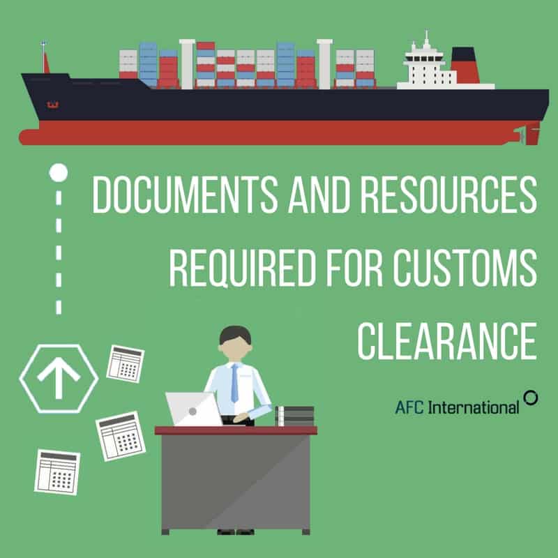 Customs clearance documents and resources