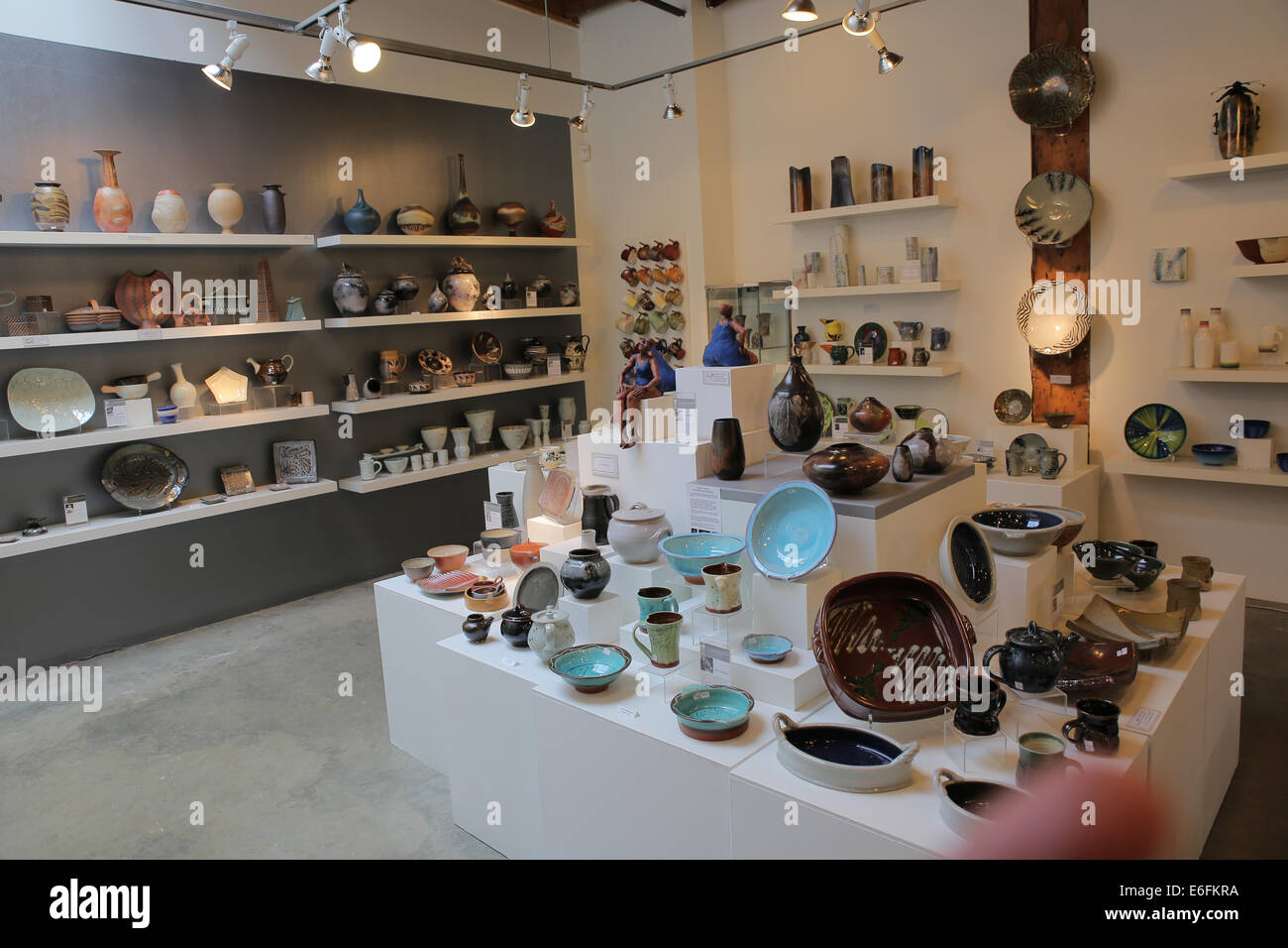 Modern pottery shop
