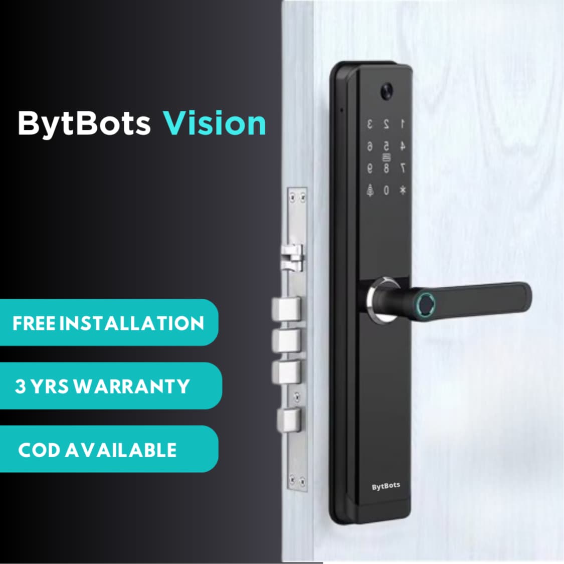 Smart Biometric Glass Door Lock