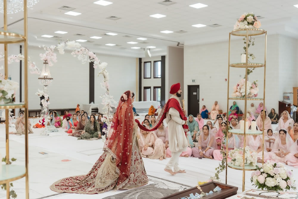 Traditional Sikh wedding ceremony