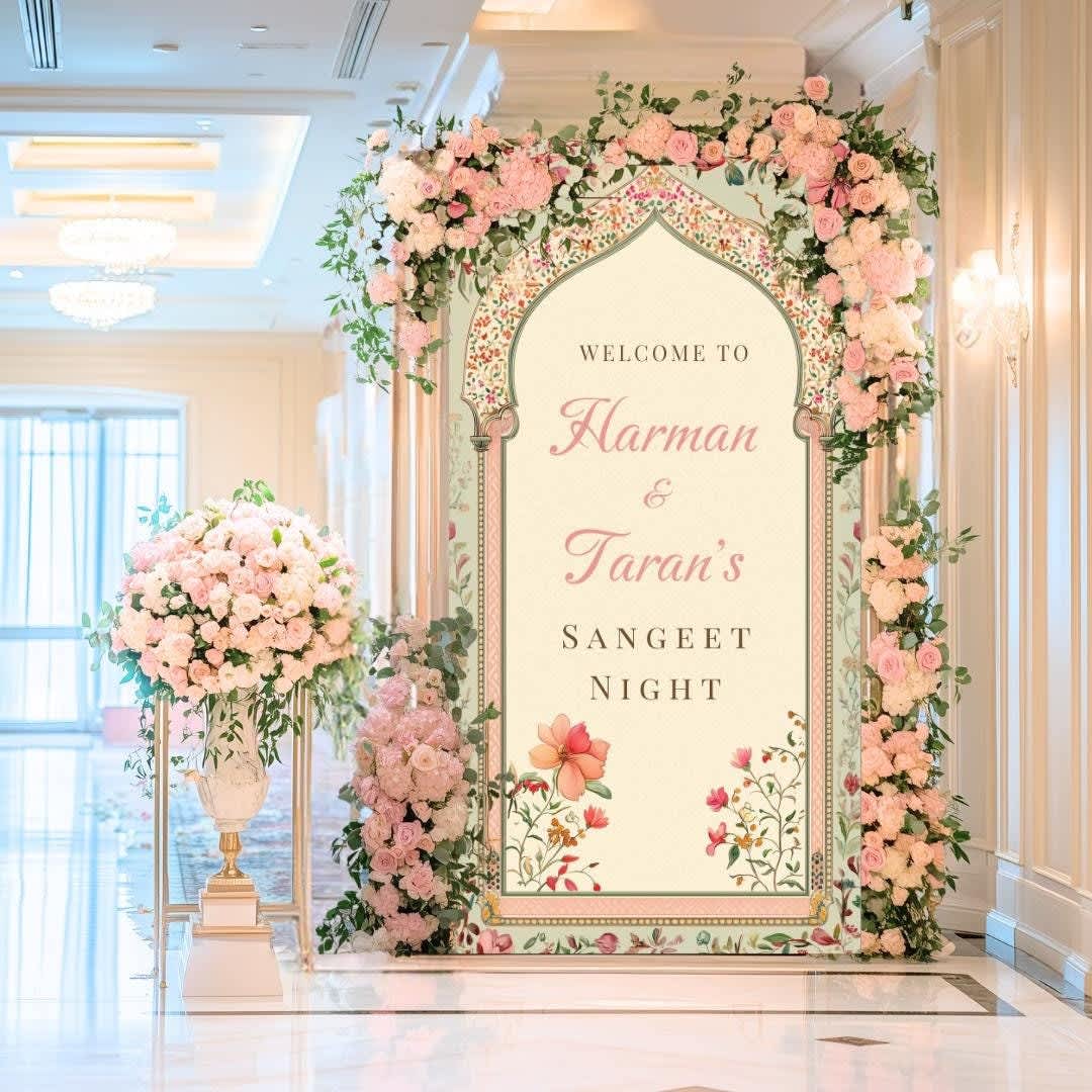 Elegant engagement party setup