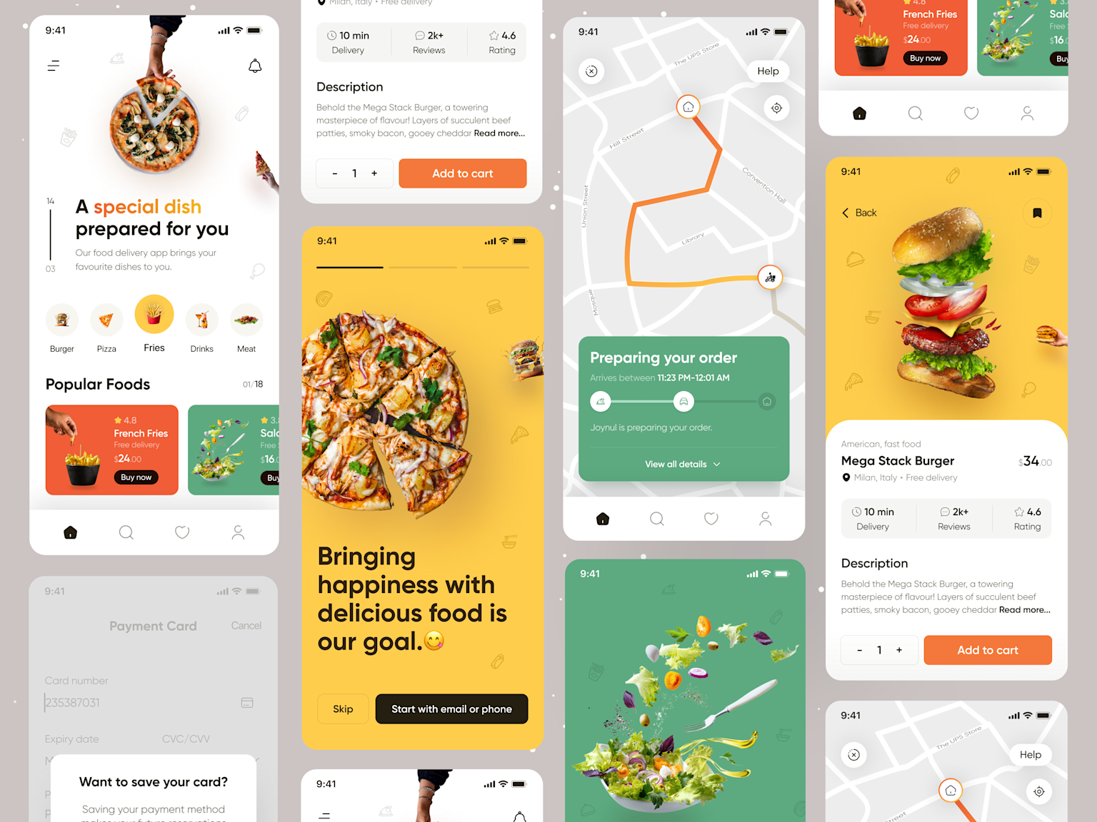Food Delivery App Interface