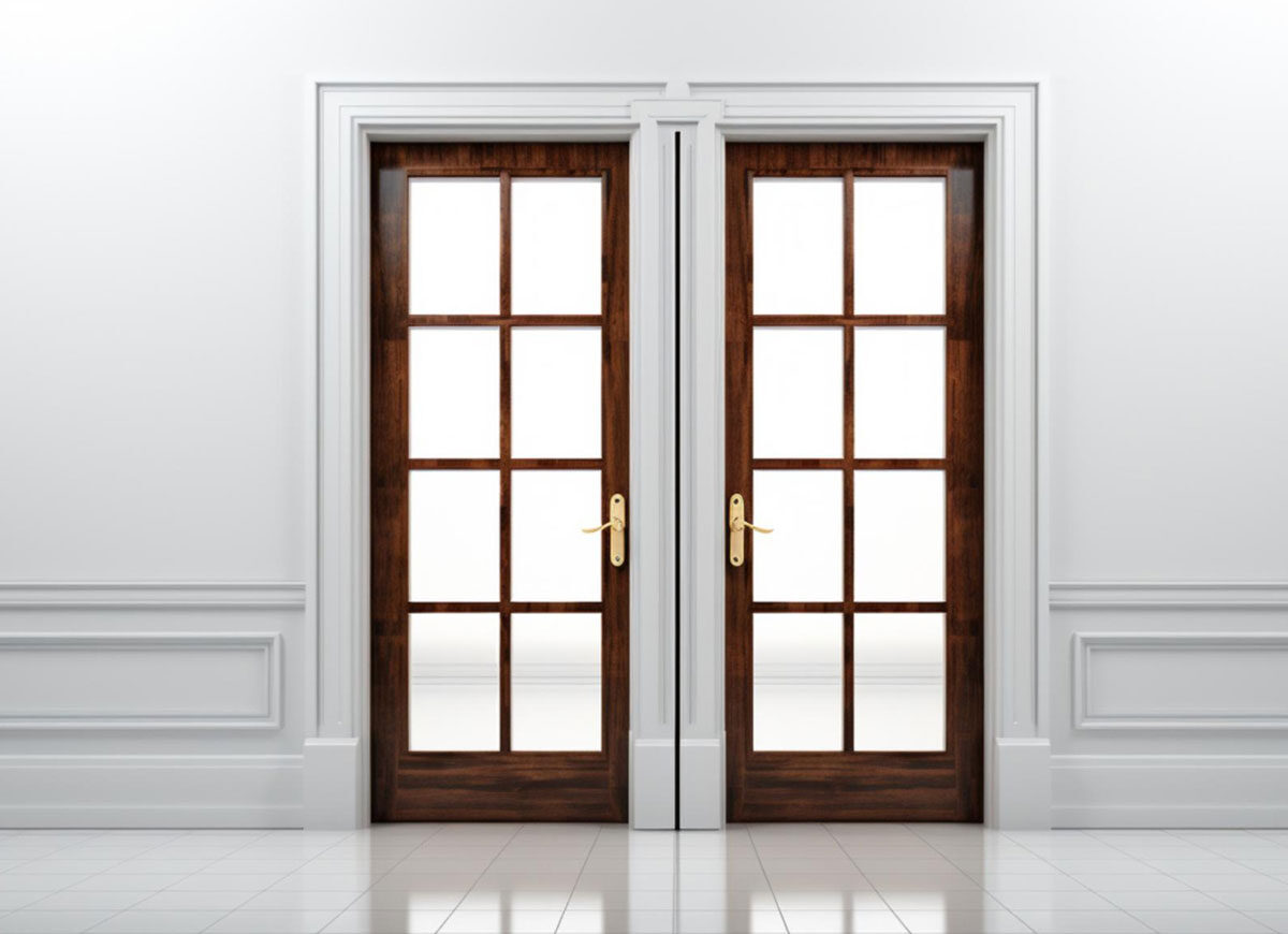 Modern uPVC double doors