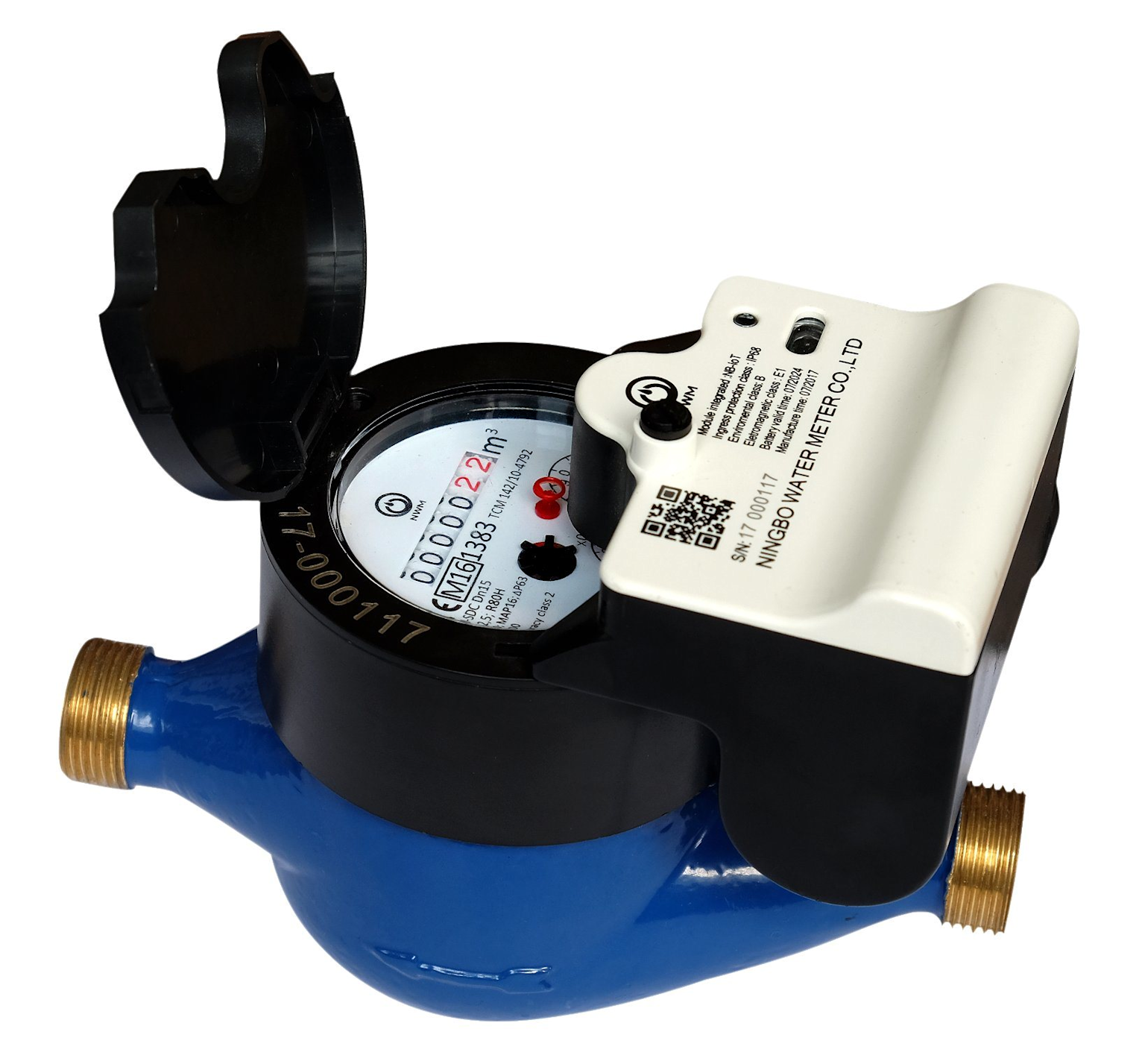 LoRa-enabled smart water meter with a digital module for wireless data transmission