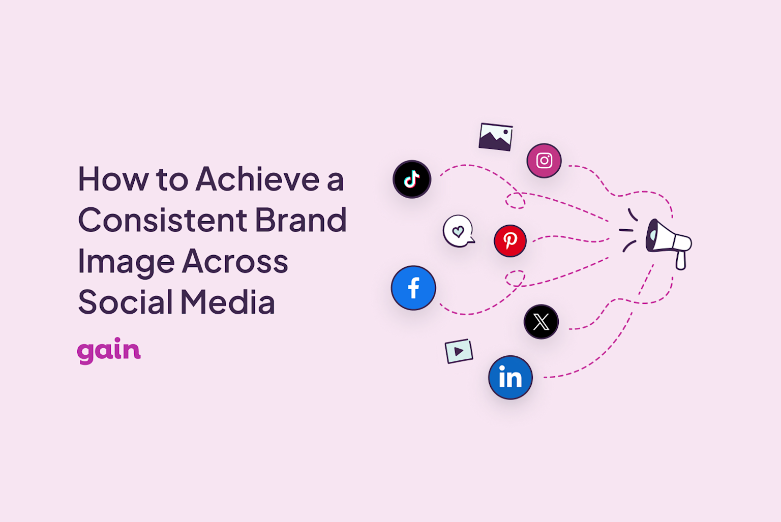 Visual guide to achieving consistent brand image across major social media platforms.