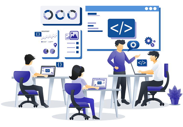 Development team illustration