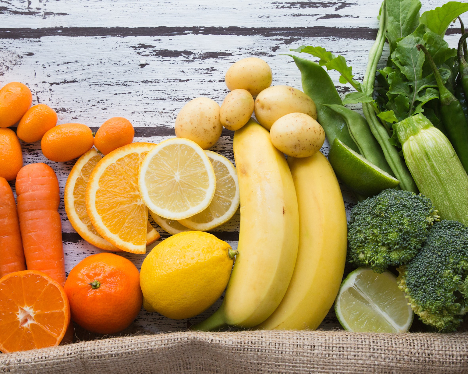 Fresh fruits and vegetables rich in vitamins and minerals that support sports injury recovery