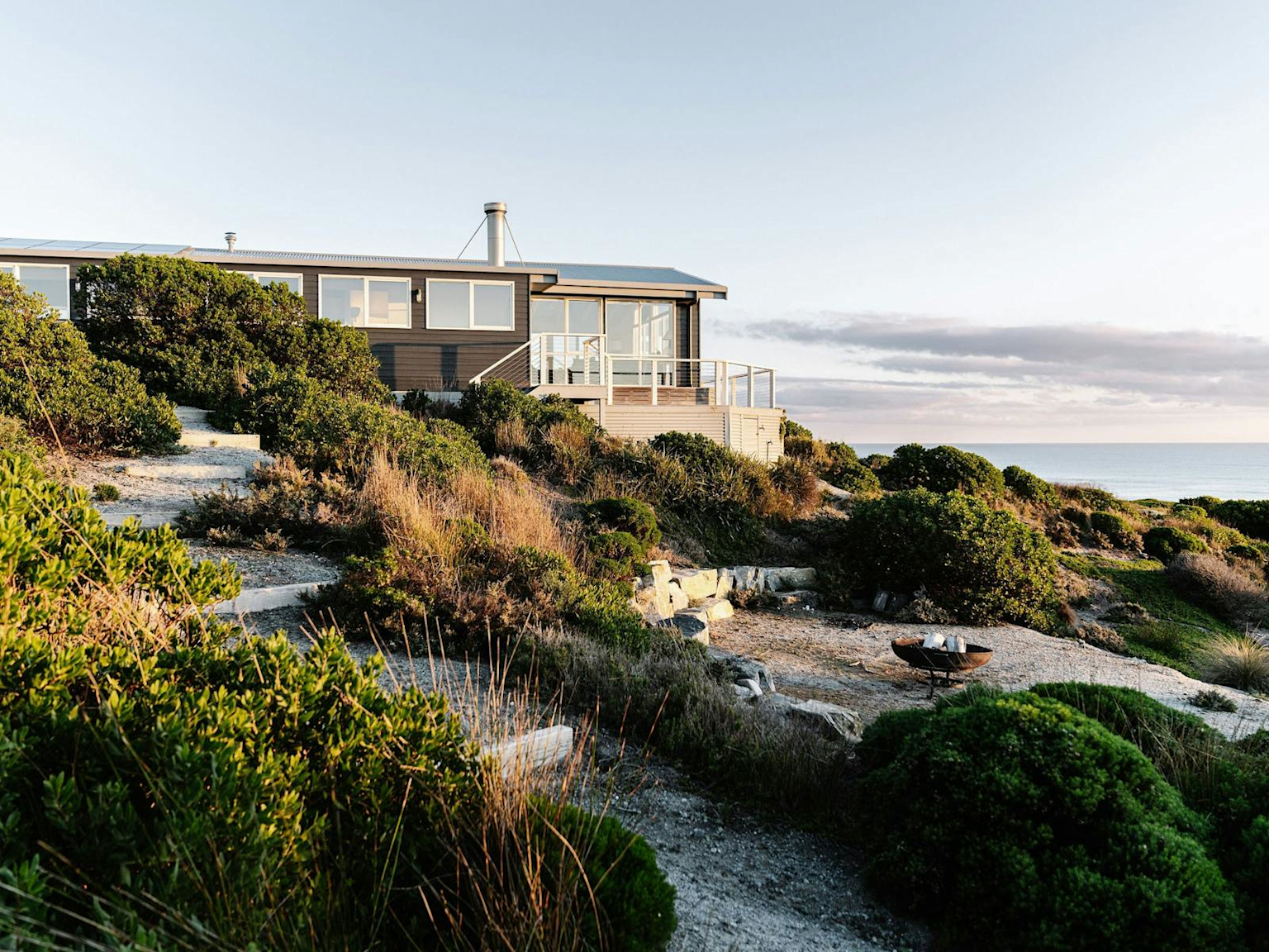 Bass Lodge on King Island, a serene coastal retreat ideal for fishing and tourism activities