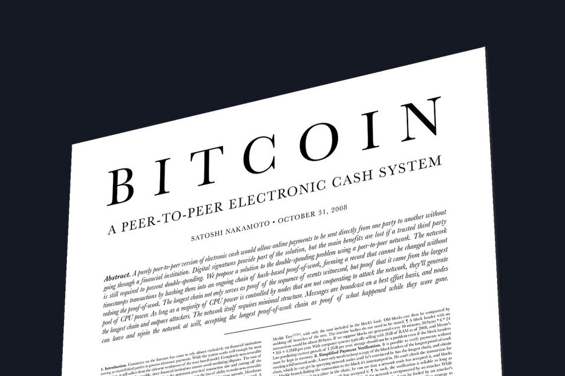 The original Bitcoin whitepaper by Satoshi Nakamoto published in 2008 outlines the peer-to-peer electronic cash system.