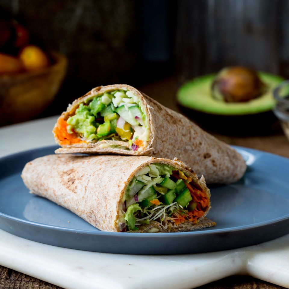 Healthy veggie wrap