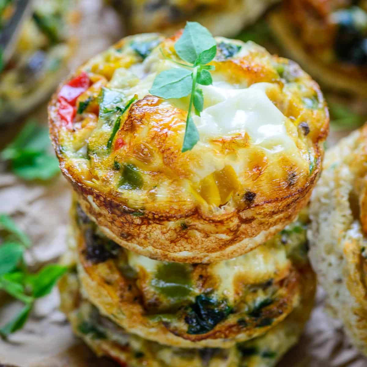 Healthy egg white muffins