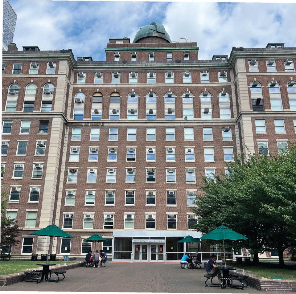 Pupin Physics Laboratories building at Columbia University campus, exemplifying historic academic architecture