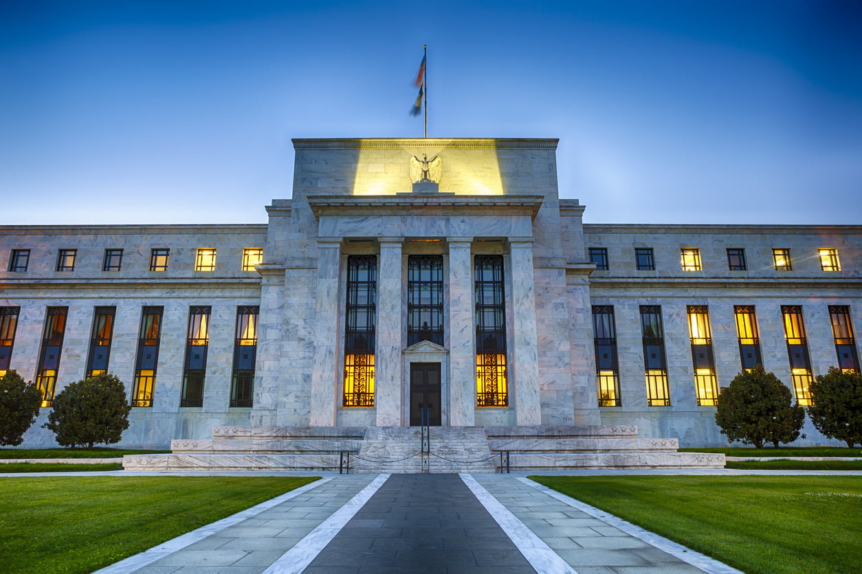 The Federal Reserve building in Washington D.C., a key institution influencing gold prices through monetary policies.