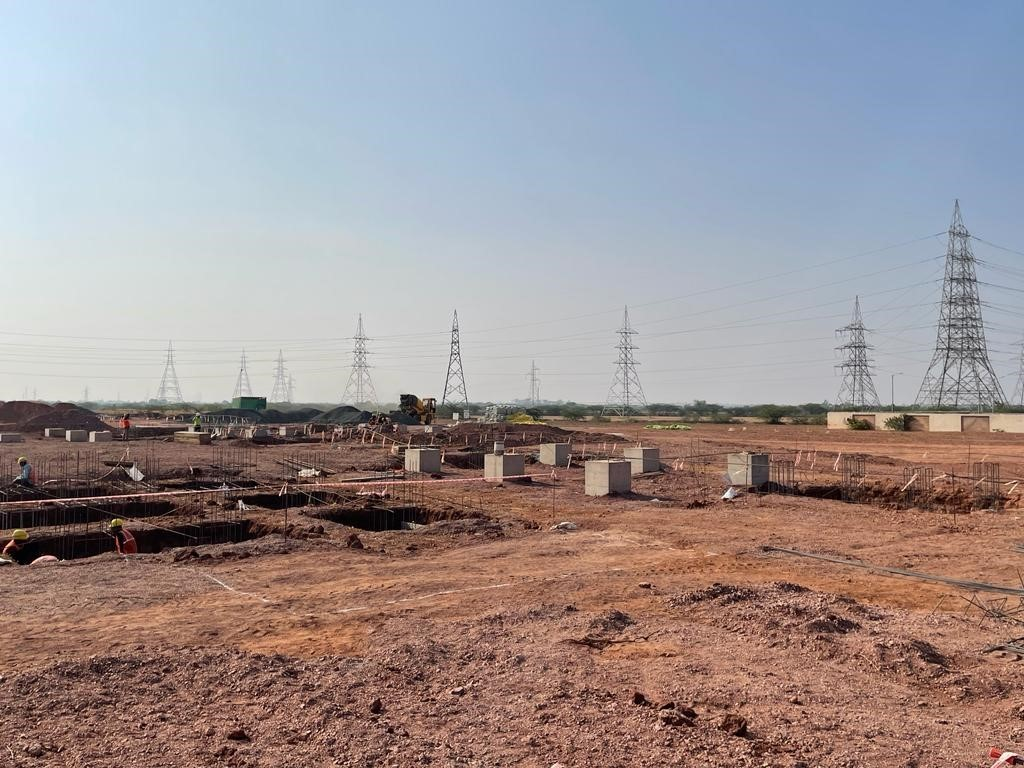 Solar construction site