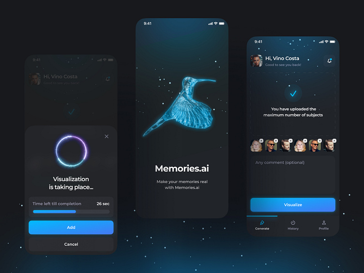 Futuristic AI Interface