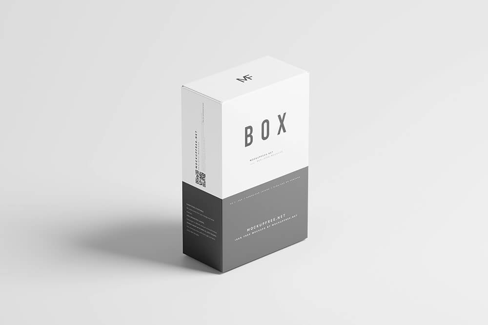Minimalist product box design featuring clean lines and simple typography, reflecting 2025 packaging trends.