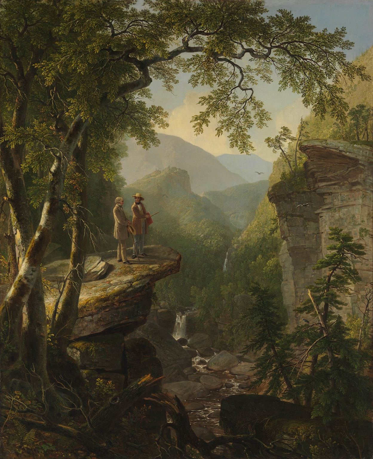 Hudson River School landscape painting showcasing the grandeur of nature as a profound source of artistic inspiration