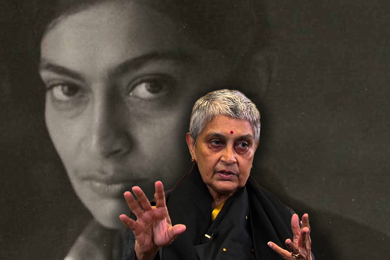 Gayatri Chakravorty Spivak, prominent feminist and postcolonial theorist, speaking at an academic event
