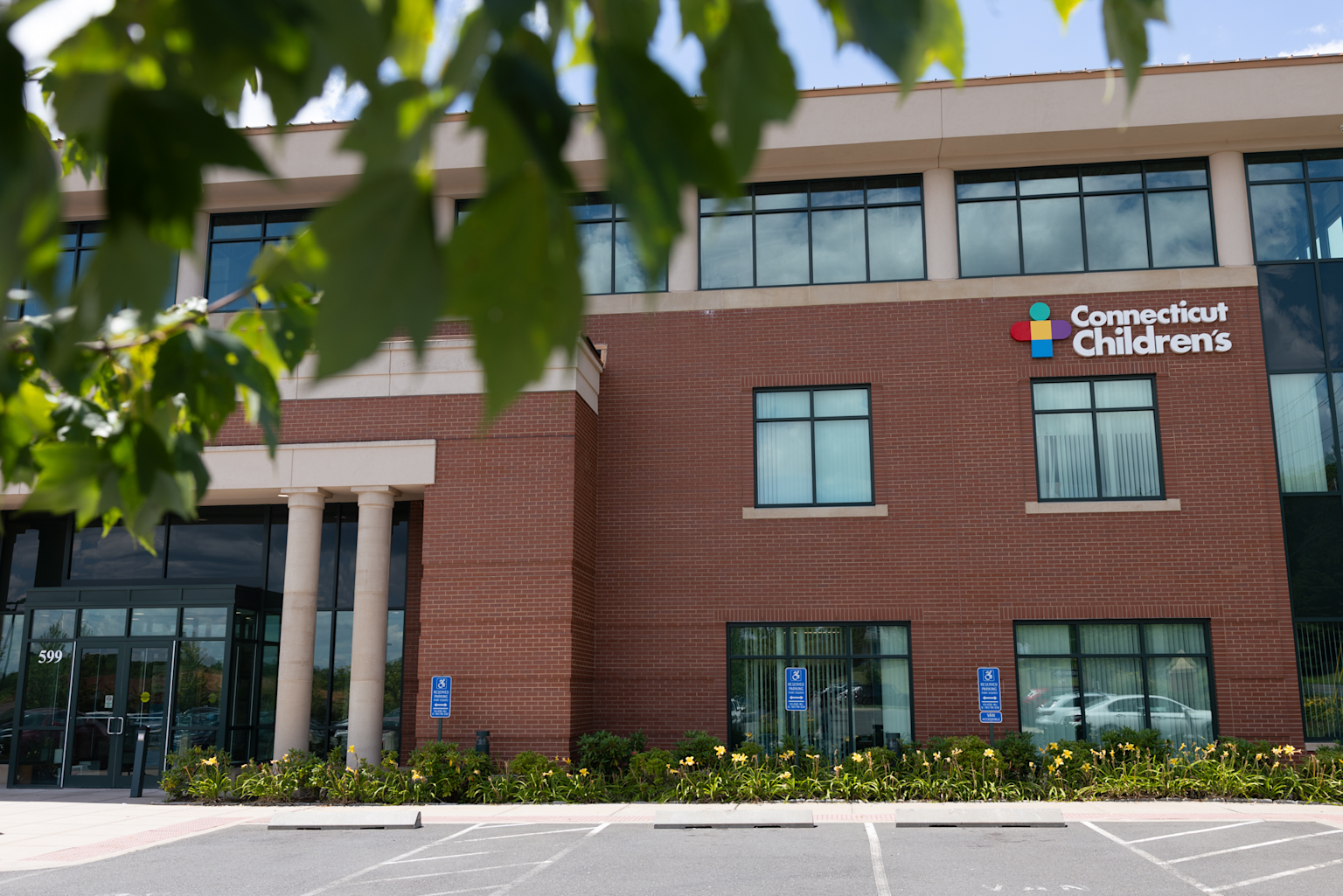 Exterior view of Connecticut Children's medical facility, a center providing pediatric healthcare services