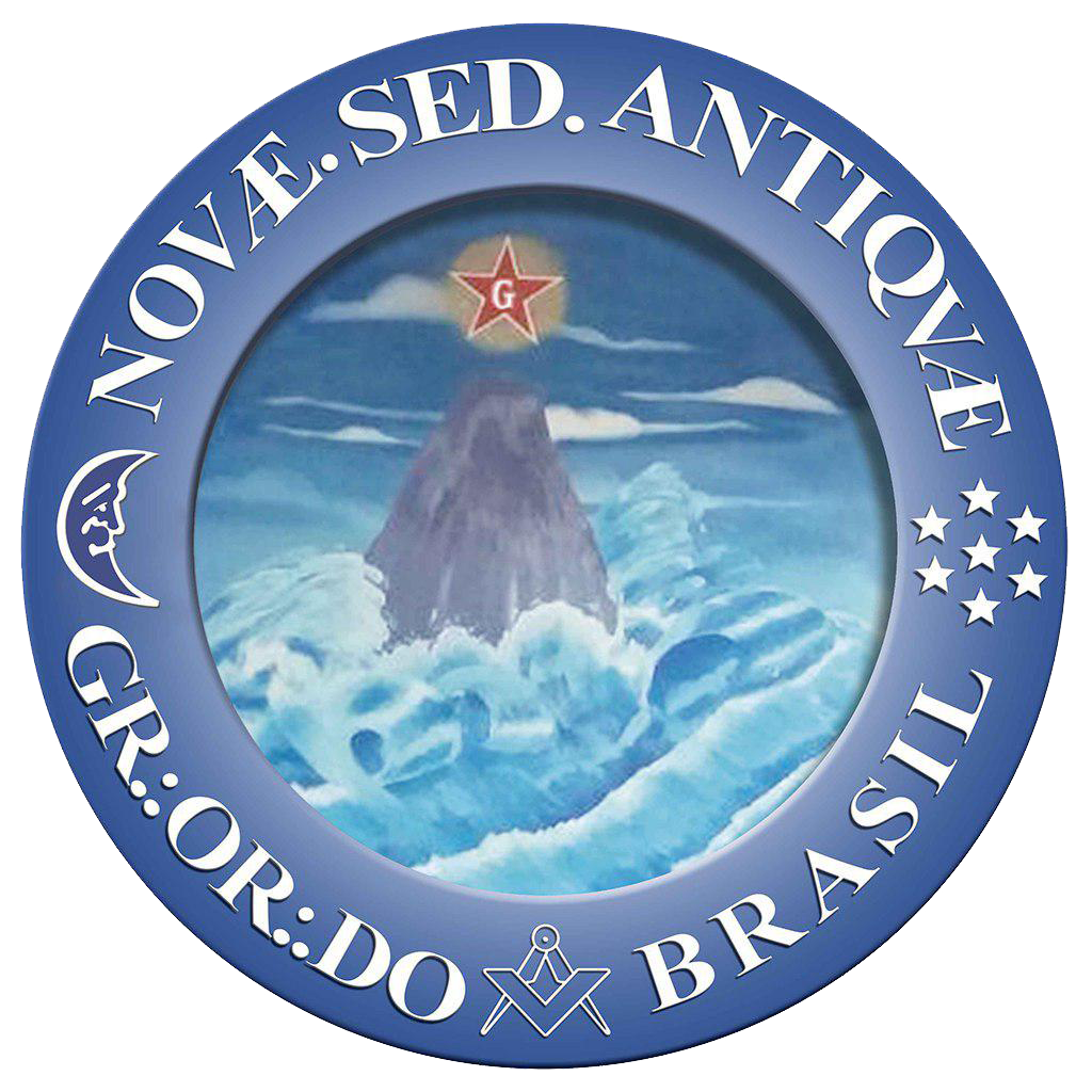Emblem of the Grande Oriente do Brasil, a key Masonic organization in Brazil, featuring symbolic elements of Freemasonry.