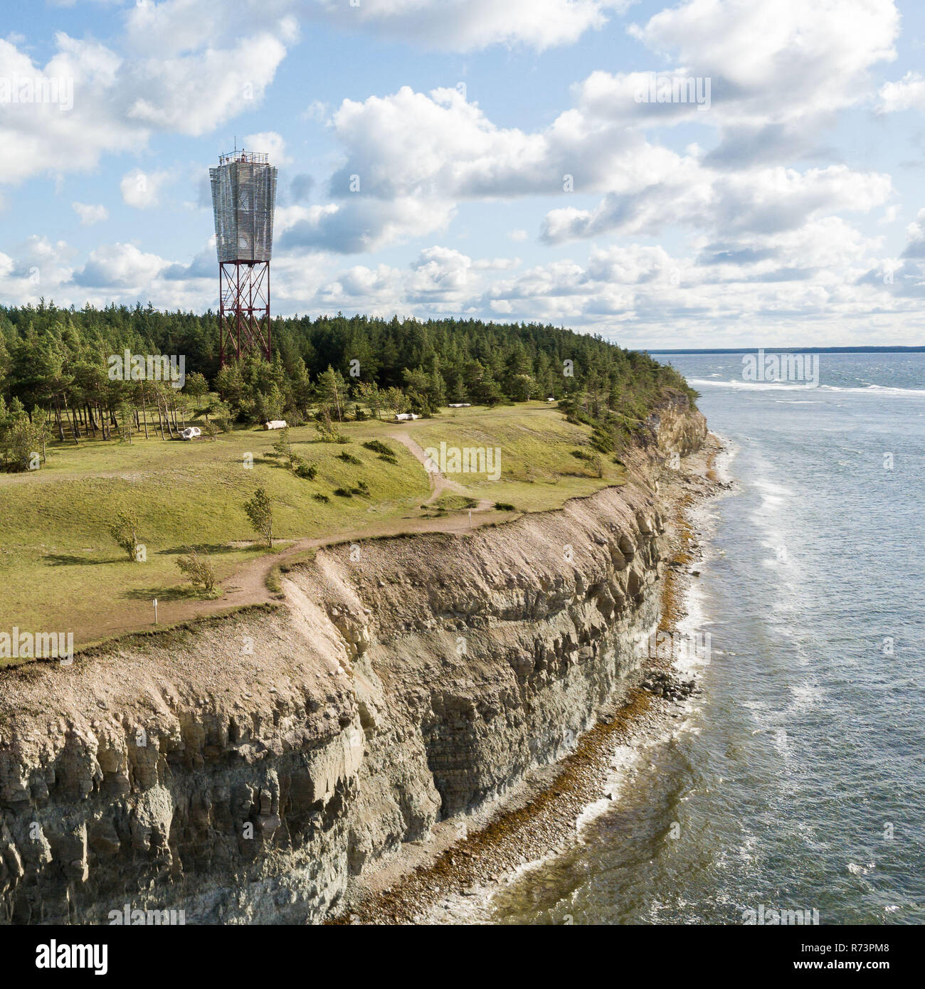 Panga cliff on Saaremaa island, Estonia, offers stunning coastal views and an adventurous escape in nature