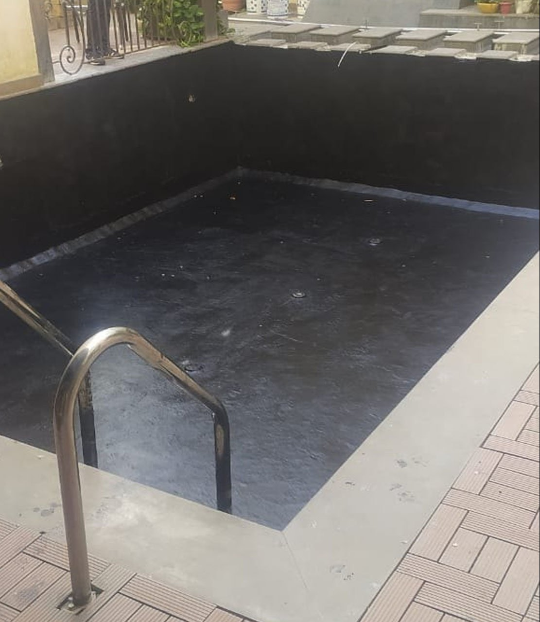 Swimming pool waterproofing