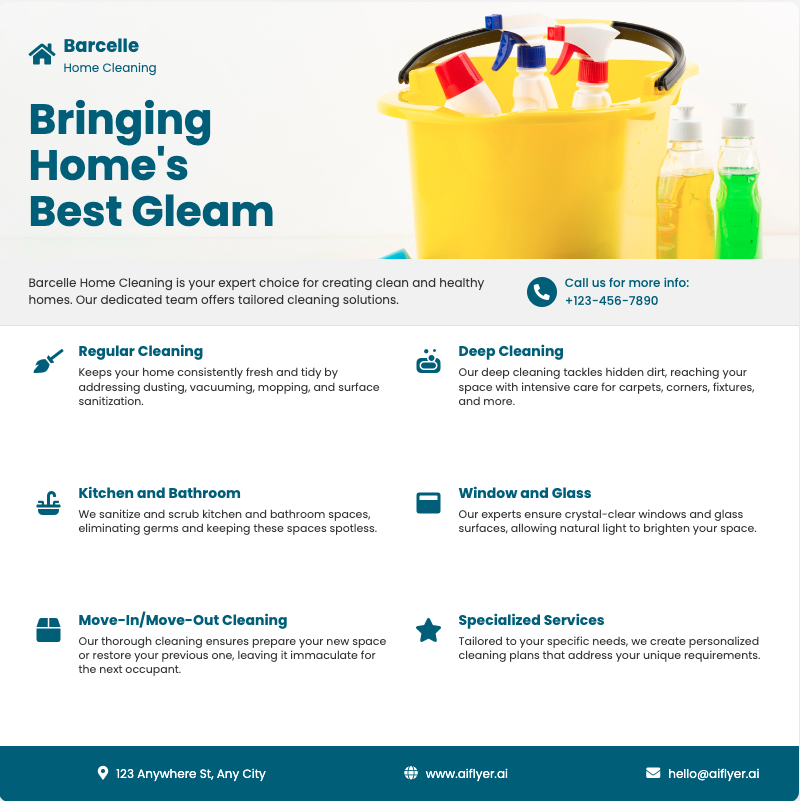 Cleaning supplies and contact