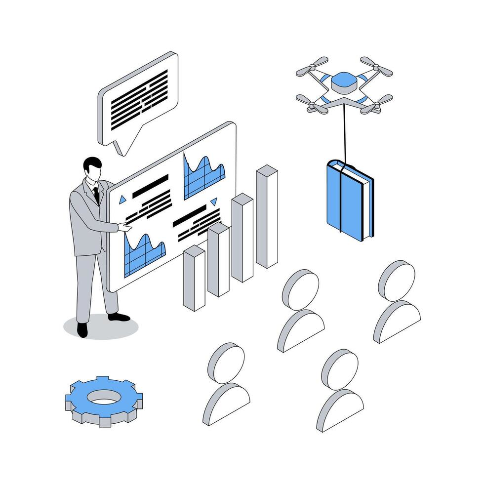 3D Business Consulting Illustration