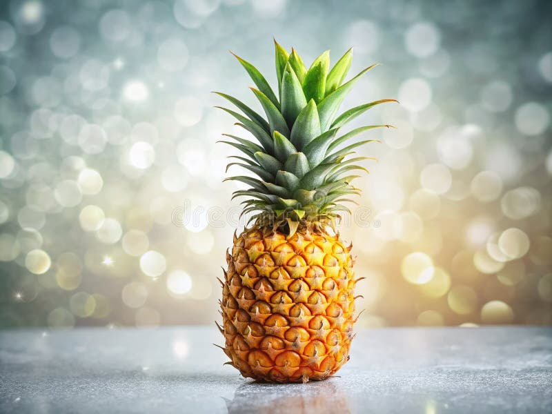 Professional pineapple photo with artistic background lighting