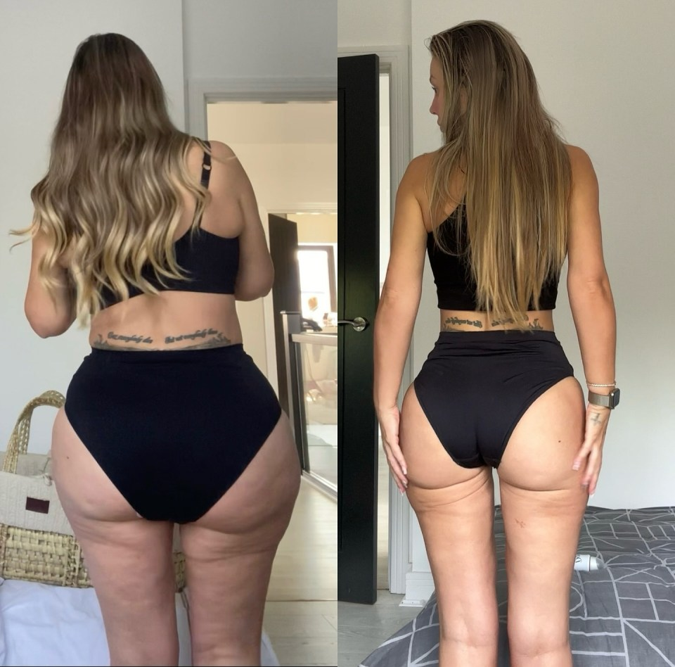 Holly Hagan's fitness transformation shown through before and after photos