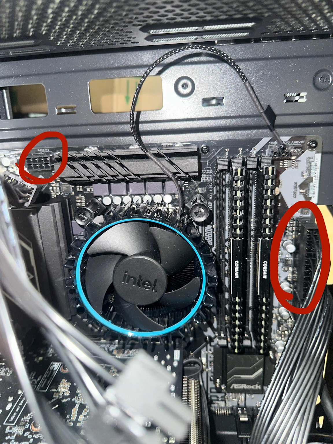 Connecteurs carte mère