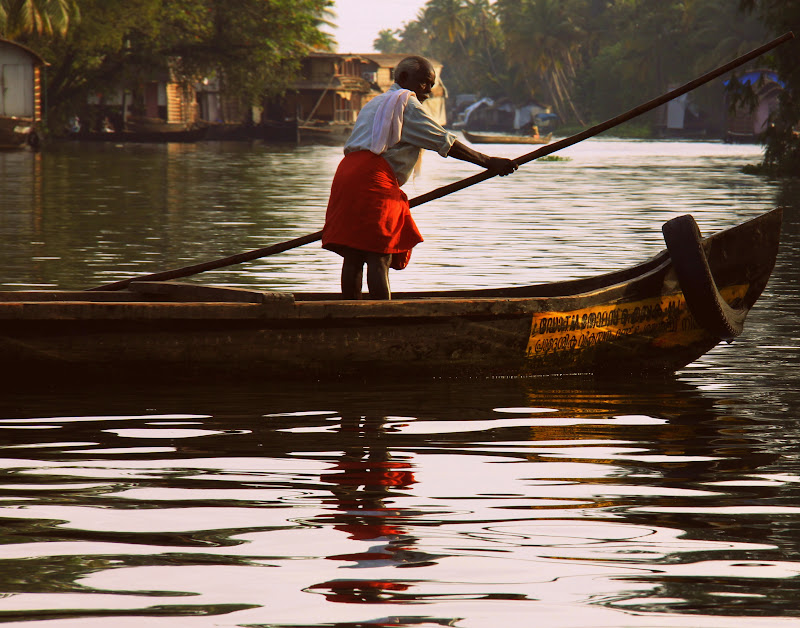 Traditional boat rowing experience