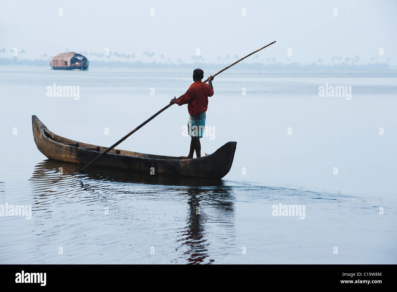 Peaceful backwater scene