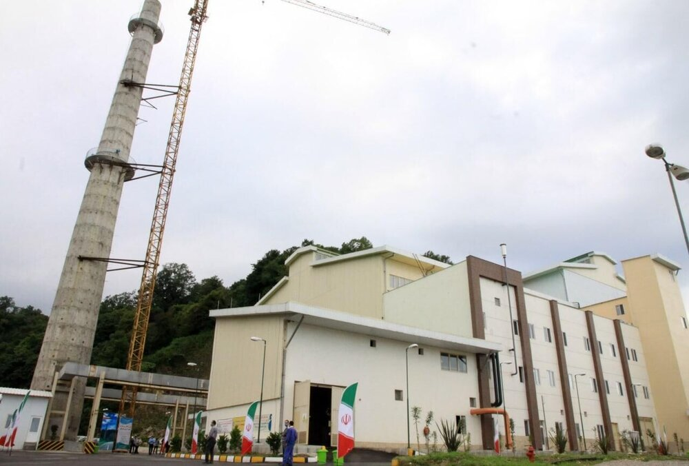Waste-to-energy industrial facility in northern Iran showcasing infrastructure for sustainable waste management