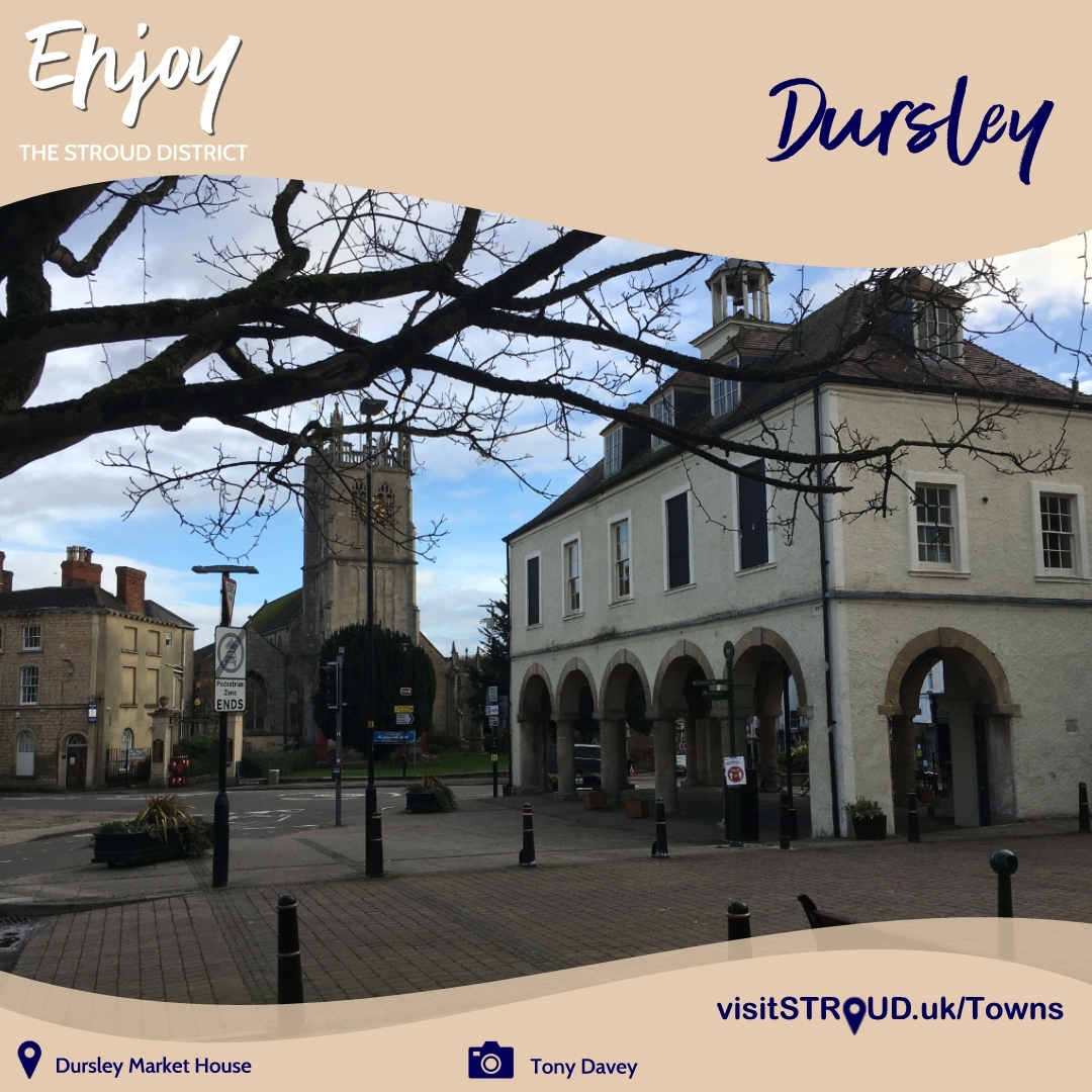 Dursley Market House and historic church