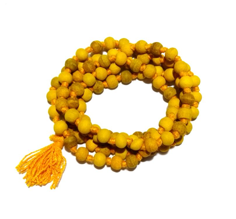 Coiled Natural Haldi Mala