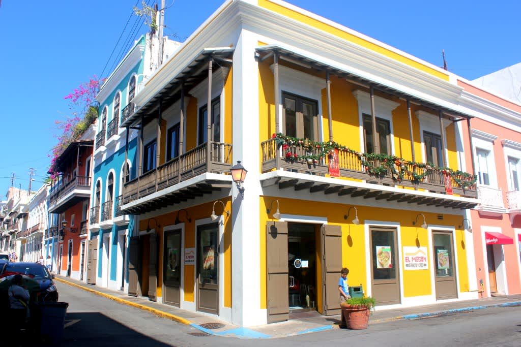 The colourful streets of Old San Juan, Puerto Rico