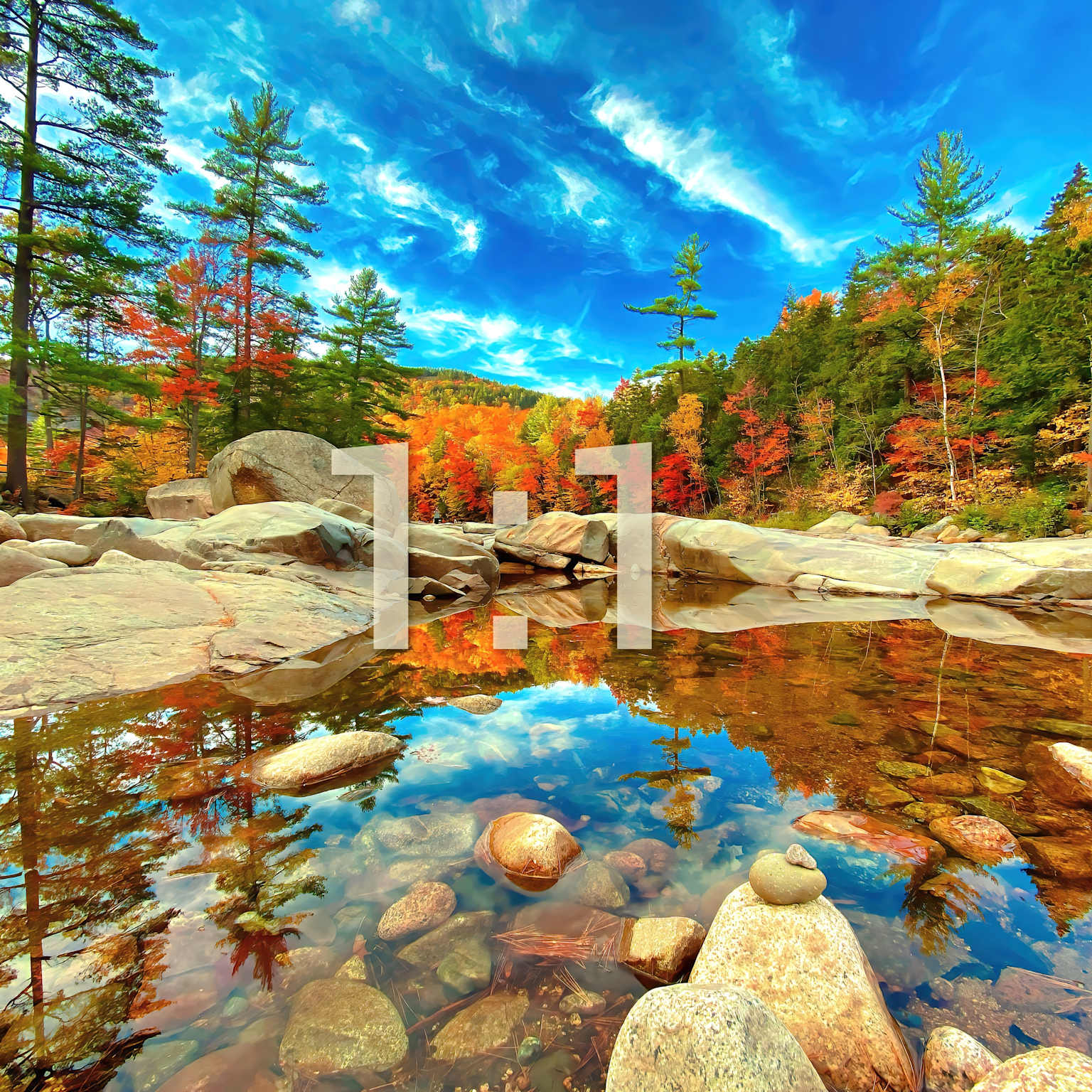 White Mountains New Hampshire Kancamagus Highway fall colors